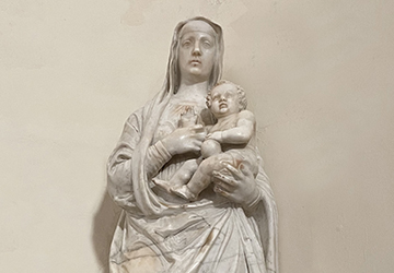 Statue of Santa Maria del Jesus in the Church of the Monastery Of Sant'Anna